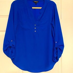 Express Royal Tunic Top